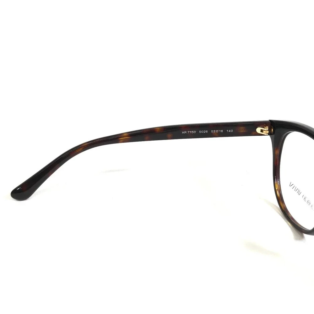 Giorgio Armani Eyeglasses Frames AR 7150 5026 Tortoise Round Full Rim 53-18-140